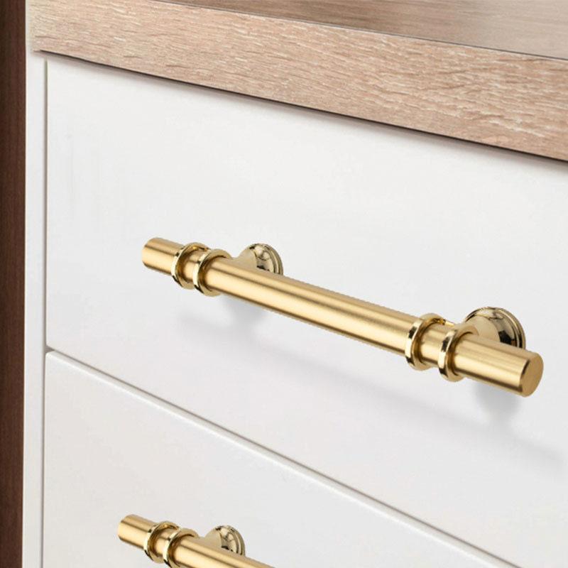 Moderne Zinklegierung Schwarz Gold Türgriffe Küchenschrankgriffe Massive Schubladengriffe Mode Möbelgriff Beschläge Möbel