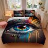 3pcs Rainbow Tears Bedding Set, Including 1 Quilt Cover and 2 Pillow Shams, Without Filling, Soft and Comfortable Home Bedroom Fabric