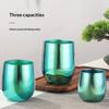 Pure Titanium Water Cup Double Wall Titanium Mug Lightweight Insulated Beer Tea Tumbler For Home Office Daily Drinking