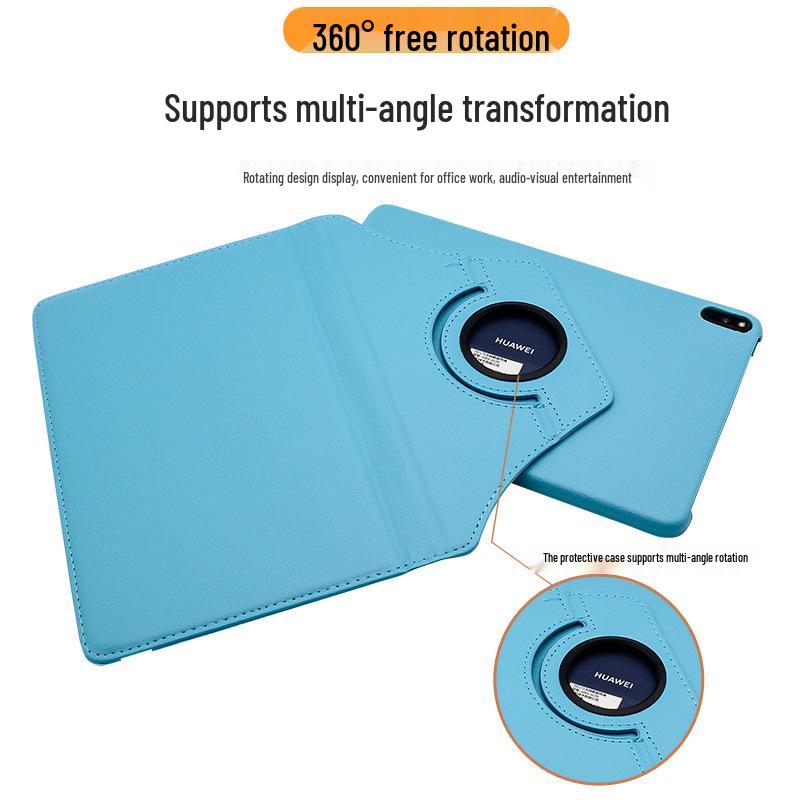 Honor Tablet V6/MatePad Pro Rotating Leather Case - Fits 10.4"/10.8" Models BAH3MRX-W09