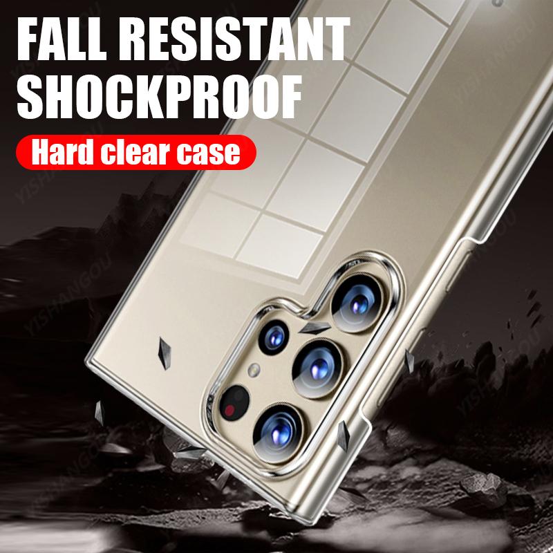 High Clear Phone Case For Samsung Galaxy S25 Edge S24 S23 Ultra S24 S25 FE A56 A55 A15 A16 A25 A54 5G Transparent Hard PC Cover