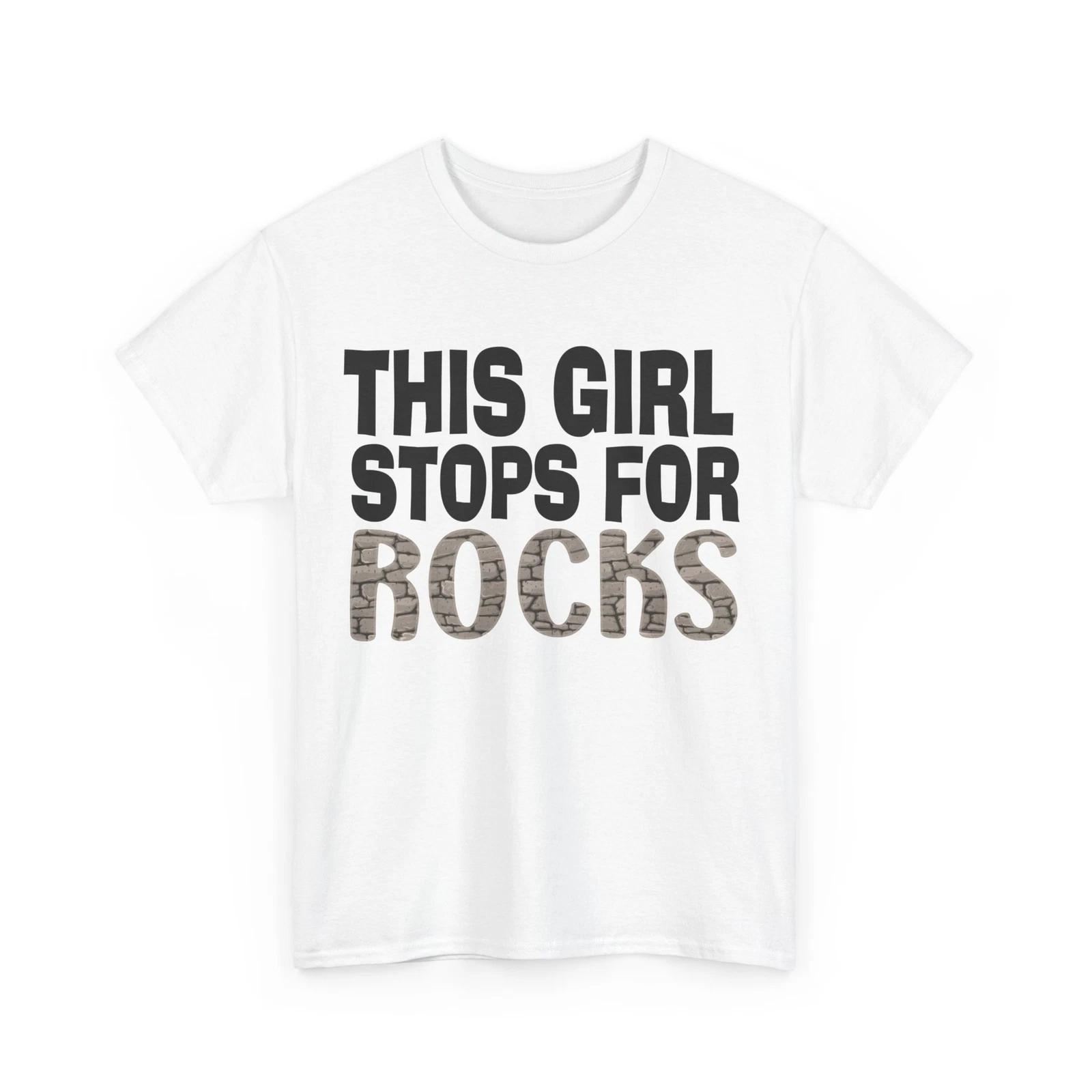 Rock Hunter Shirt, This Girl Stops For Rocks Geology Lover Women Girls Shirt S