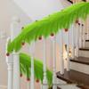 Christmas Paspalum Vine Elf Ball: Artificial Reed and Green Plant Decoration Ornament