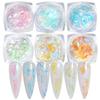 Aurora Ice Crystal Opal Powder Nail Glitter Iridescent Dust Charm Nail Flakes Slice Sparkly Brocade Sequin Manicure