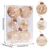 Shatterproof Clear Xmas Ball Set Farmhouse Xmas Tree Decoration Hanging Balls Suitable for Weddings Engagements