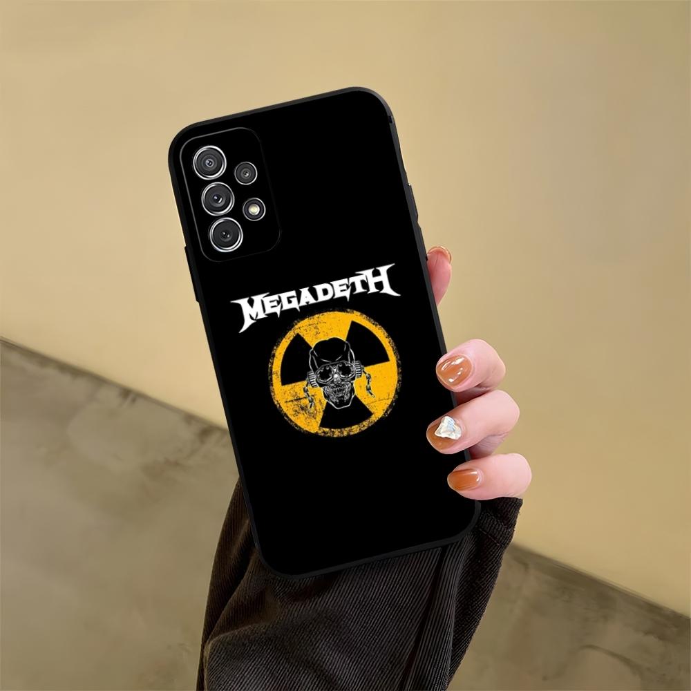 M-MegadethS Logo Skull Metal Phone Case For Samsung S24 S25 S20 S26 S21 S22 S23 Ultra Fe Plus A05 A06 A16 A26 A36 A56 Cover