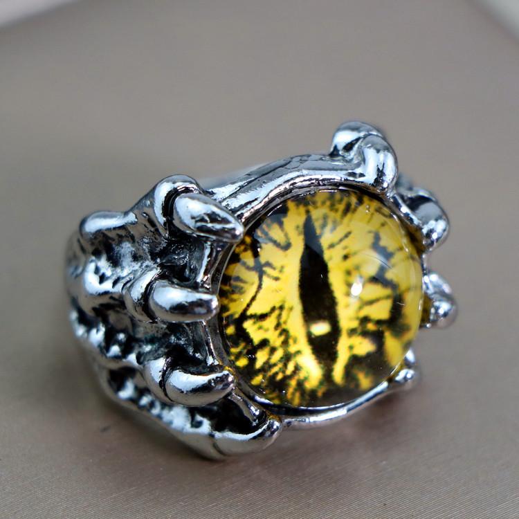 Anello Punk Da Uomo Con Occhio Del Diavolo - Design Punk - Foto 7