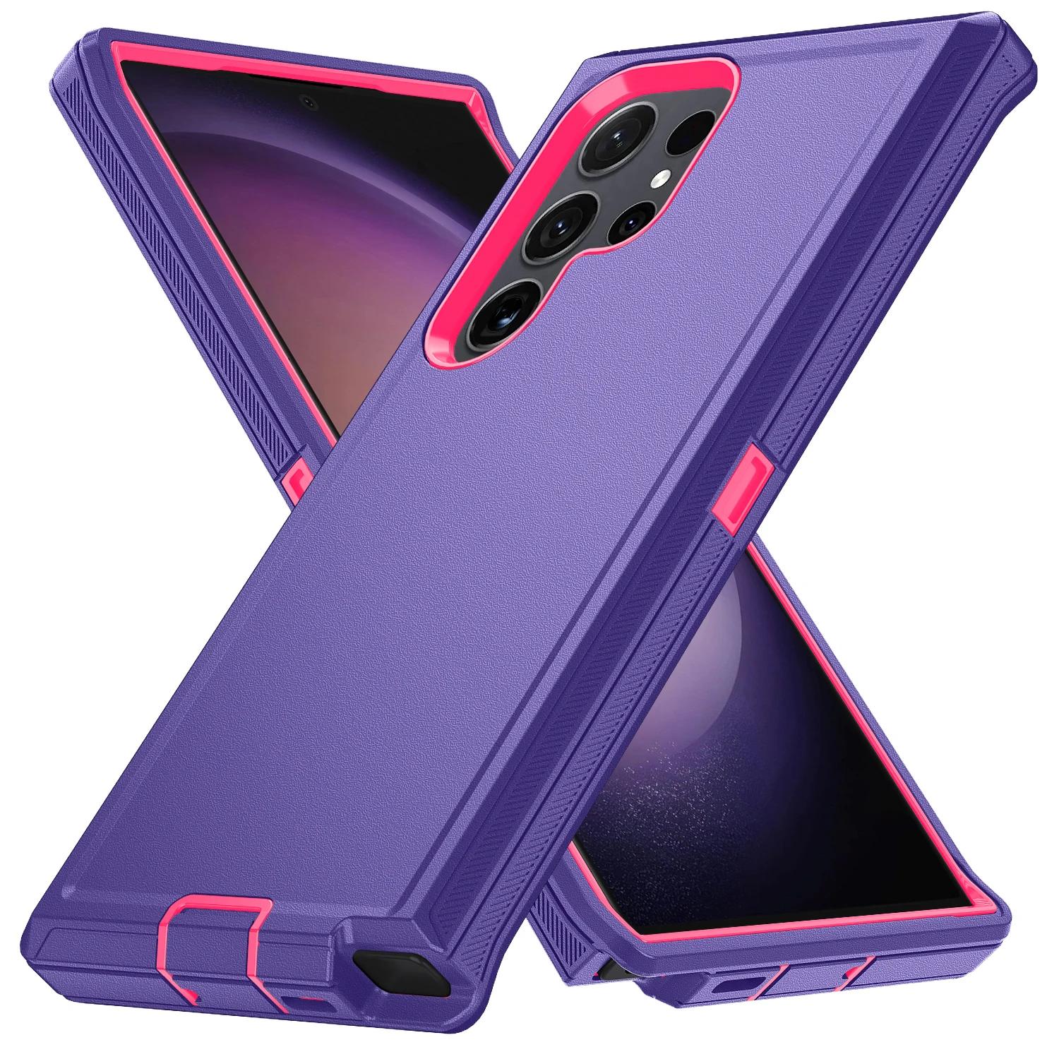

Rugged Military Armor Anti-Drop Phone Case for Samsung Galaxy S25 S24 S23 S22 S21 FE Plus Note 20 Ultra Hard PC Material Cover Galaxy S25