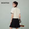 EICHITOO Color Block Loose Fit Short Sleeve Knit Top