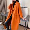 Women Wool Coat Warm Fashionable Belted Autumn Outerwear