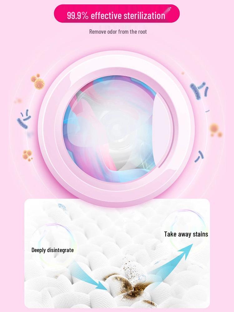 Floral Explosion Stain Remover & Brightener: Salt Bleach Powder for Colored Clothes with Long-Lasting Fragrance