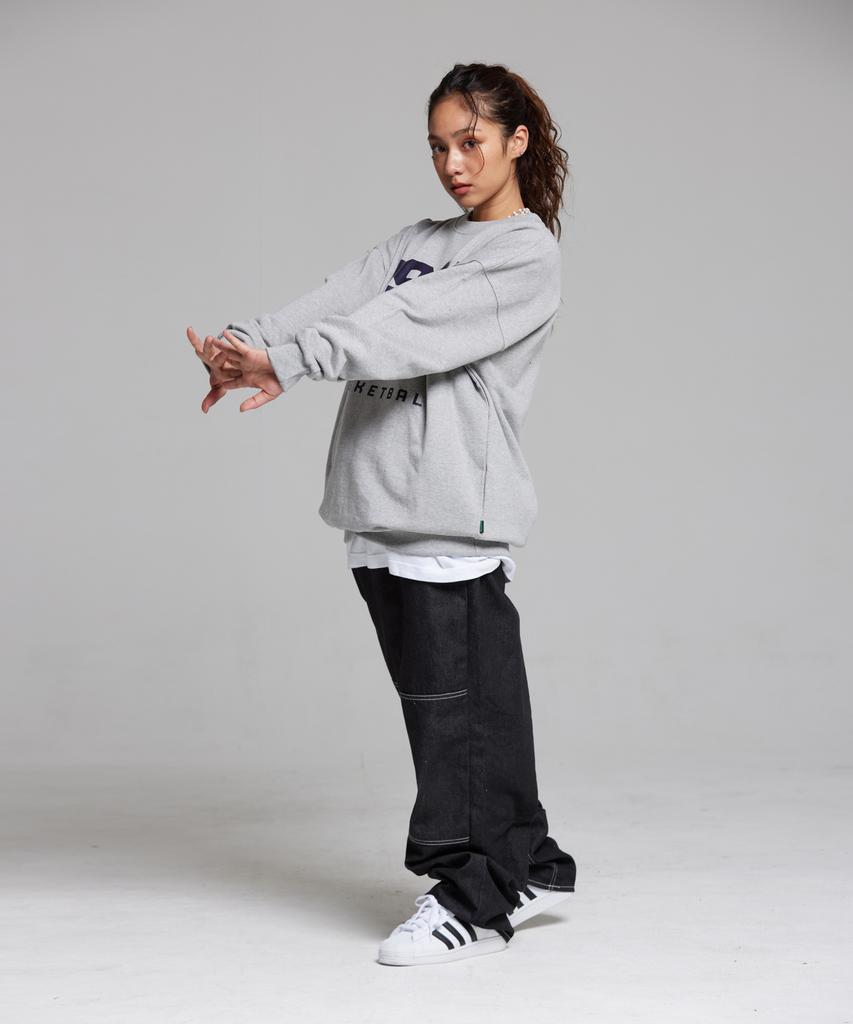 CREAM SODA LAB 1984 Basketball Sweatshirt Gray