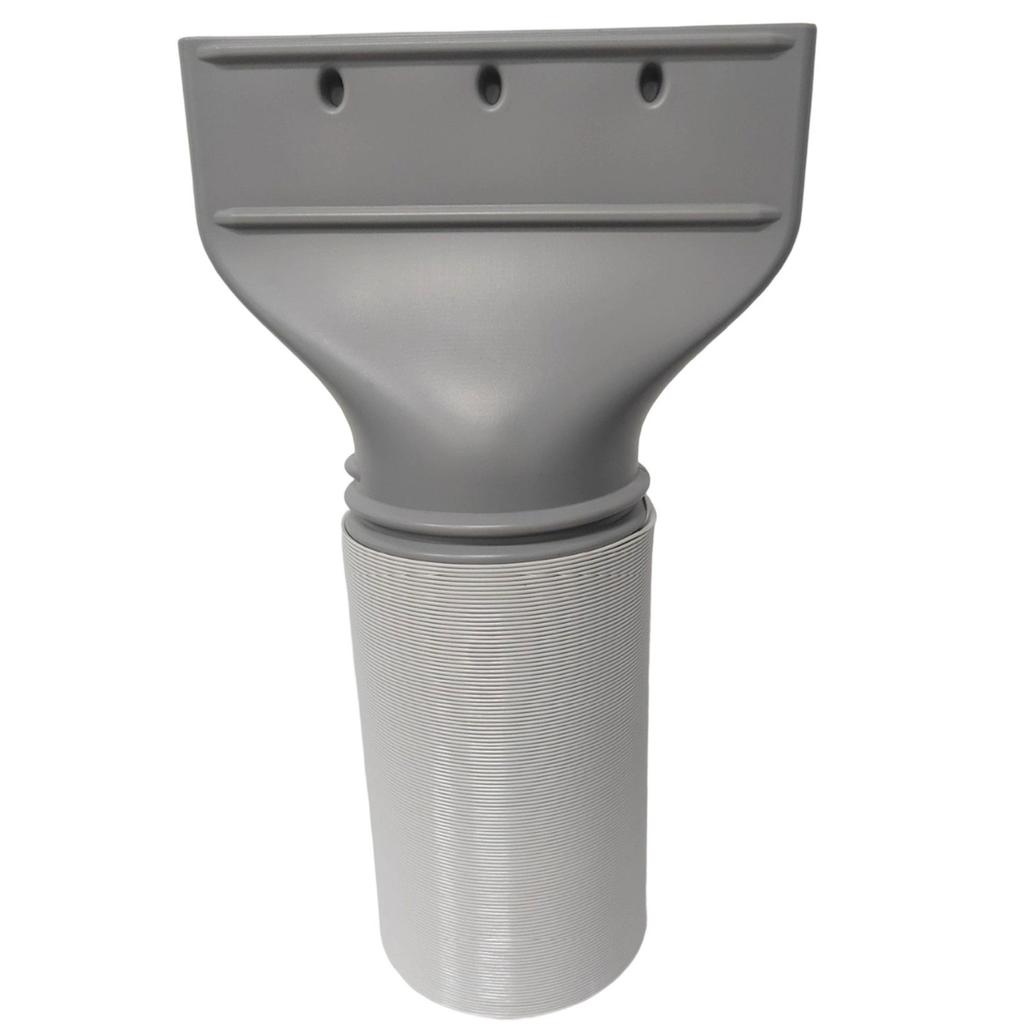 Air Conditioning Exhaust Pipe Flat Vent Hose Connector for Mobile Air Conditioning Units Heat Resistant ABS Texture