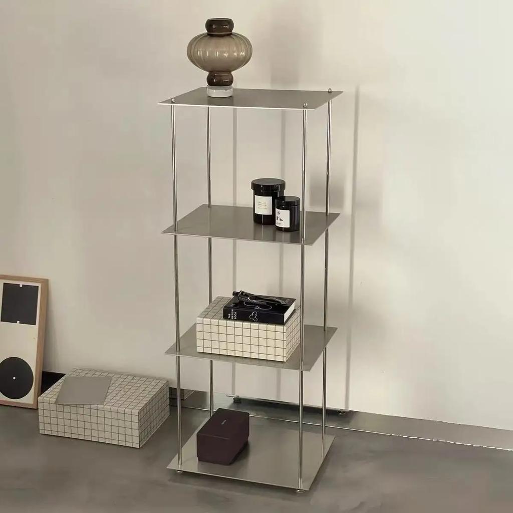 Minimalist Stainless Steel Bauhaus Shelf Living Room Storage Rack High-end Kitchen Organizers Wall Shelves Home and Garden Table