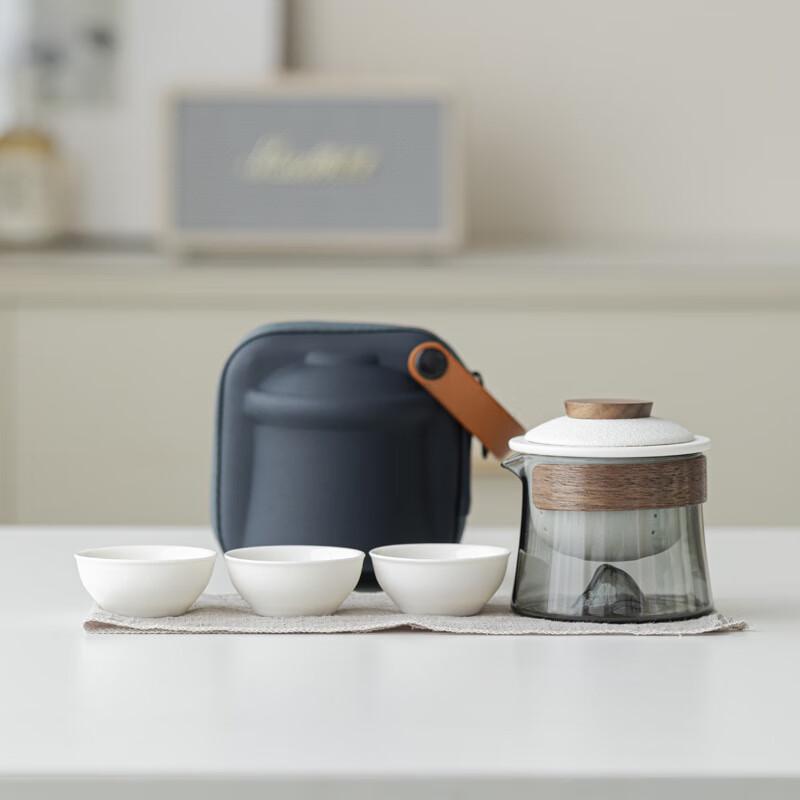 SX Guanshan Portable Ceramic Tea Set