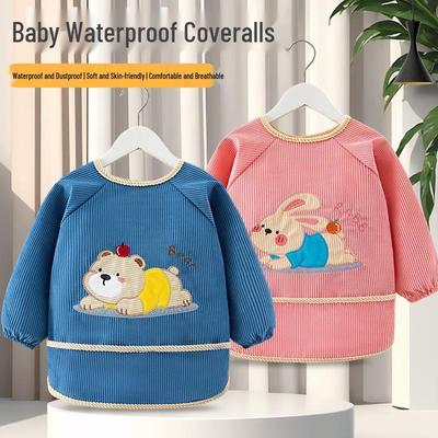 Wasserdichte, fleckenabweisende Lätzchen für Babys: Stilvolle Schutzkleidung & Lätzchen für Herbst-/Wintermahlzeiten & Kindergarten.