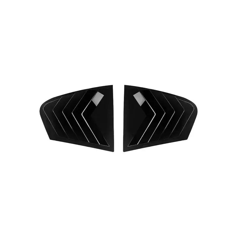 For BMW 5 Series G30 2018 Car Exterior Rear Window Quarter Scoop Louver Shutter Cover Side Vent Trim