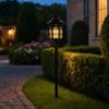 Solar Vintage Garden Stake Light, Motion Sensor Pathway Lamp, Waterproof Outdoor LED Lantern for Yard Patio Pathway Decor