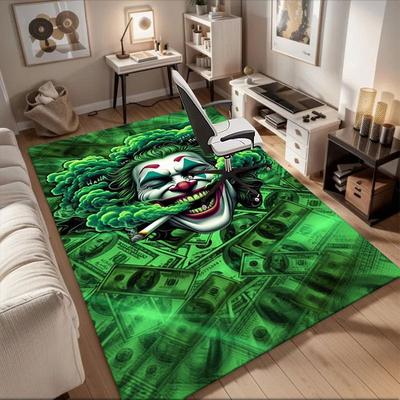 "Joker Money Green Art Print Poster"Office Mat Home Decor Office Desk Chair Carpet for Office Ph96
