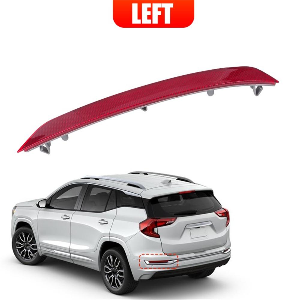 Red Rear Left Side Bumper Reflector Lamp For 2018-2024 Gmc Terrain 84225882