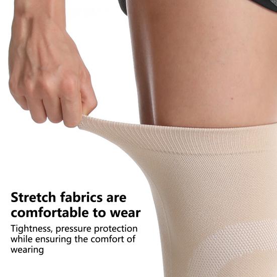 1 Pair Knee Pad 3D Three-dimensional Weaving High Stretchy Silicone Strip Breathable Anti-skid