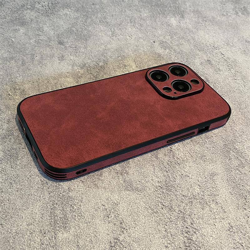 

The Retro Suede Texture Is Suitable for Apple 14promax Phone Cases, IPhone13 Business 12 Anti-drop 11 Protective Cases iPhone X/Xs Universal