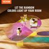 Acrylic Coffee Table, Iridescent Acrylic End Table, 13.8 Inch High Colorful Acrylic Side Table, for Coffee, Drink, Food, Snack Used In Living Room,
