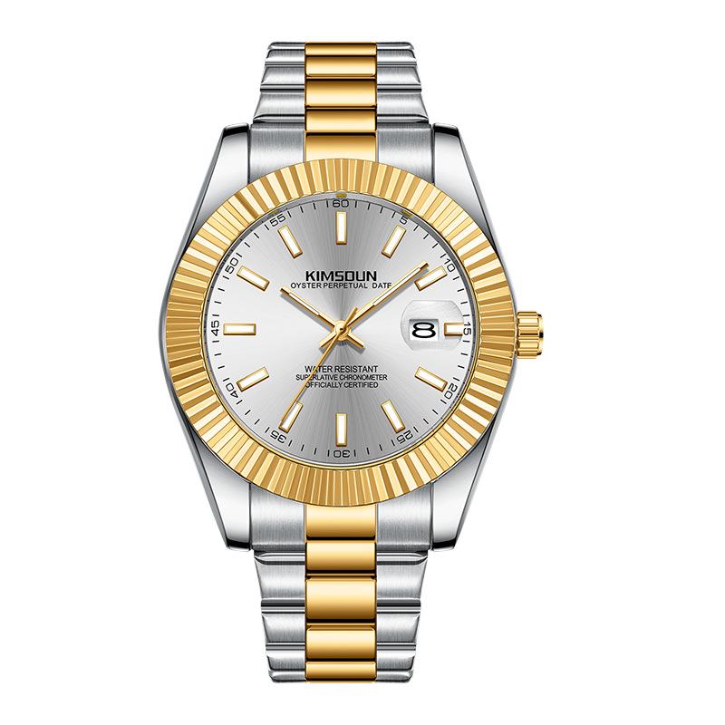 KIMSDUN Mens Fashion Business Sports Quartz Watch Waterproof Luminous Classic Calendar Creative Clock Mens Wristwatch