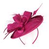 Elegant Tea Party Mesh Hair Band Bowknot Bride Headdress Feathers Fascinator Hat  Dance Show