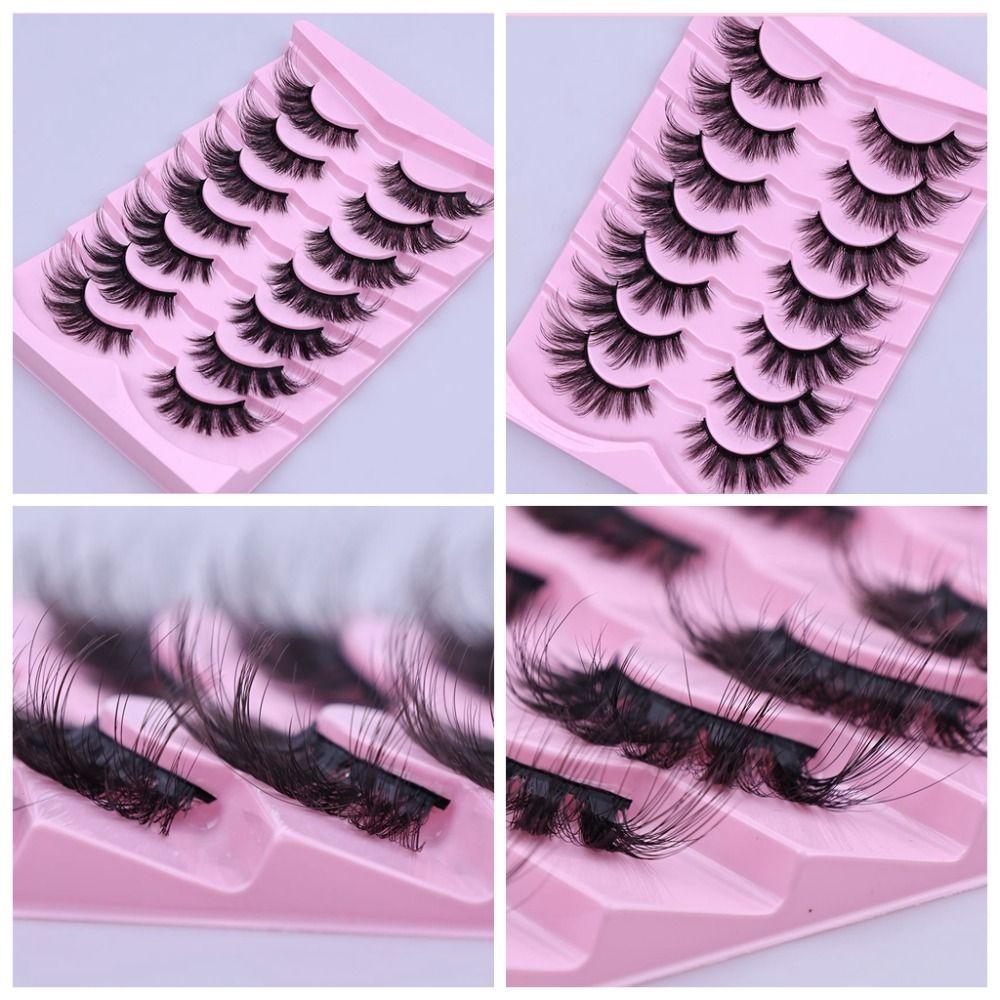 Curl Cat Eye False Eyelashes Eye Elongated Faux Mink Lashes Manga Lashes Fake Lashes  Makeup Tools