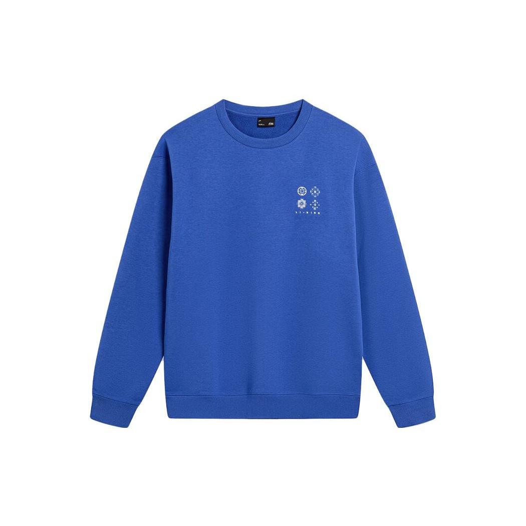 Li-Ning Chinese Culture Logo Sweatshirt Blue Men s AWDT901-2 XL