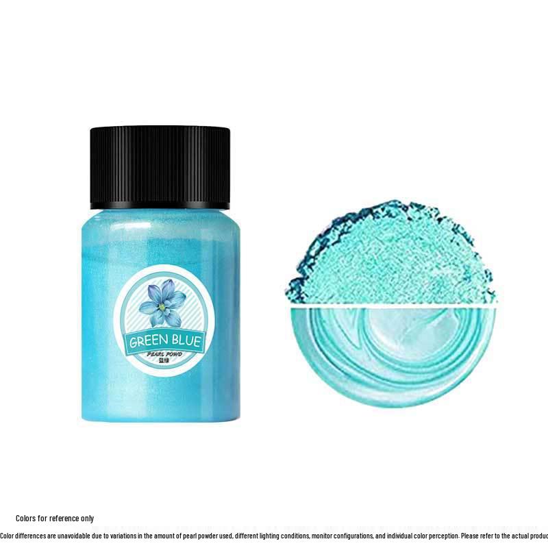 Mermaid Slime & Epoxy Mica Powder - 30 Colors Pearlescent Crystal Clay in Large Bottle