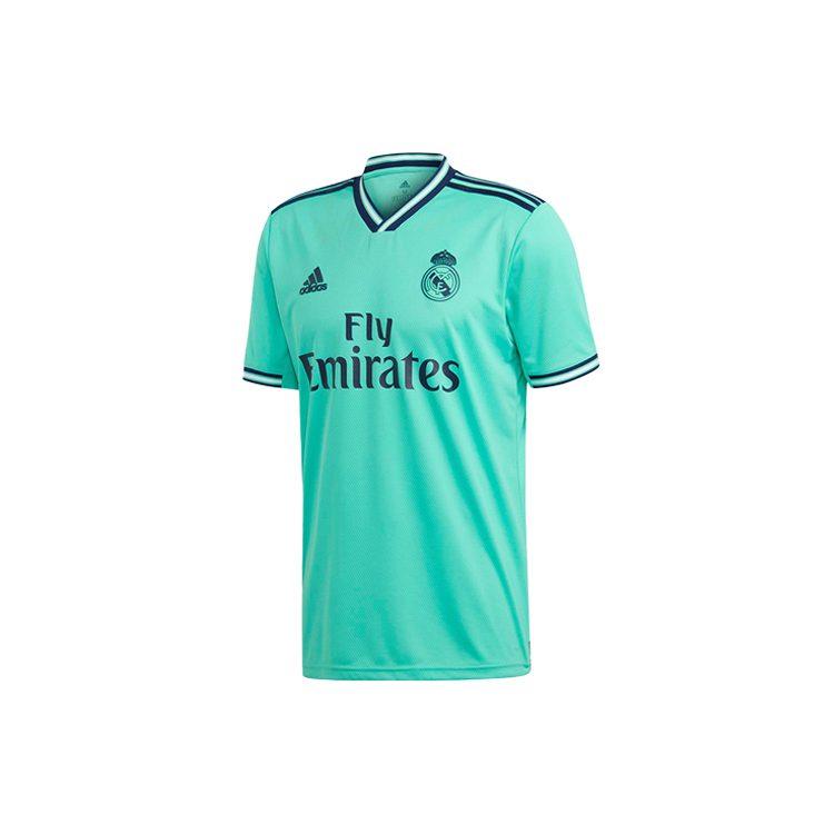 adidas Real Madrid Soccer Jerseys Men's Green Moderate Straight Fit EH5128