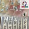 3D Silicone Nail Mold DIY Christmas Tree Snowman Gingerbread Man Transparent Template Nail Art Decorations Manicure Design Tool