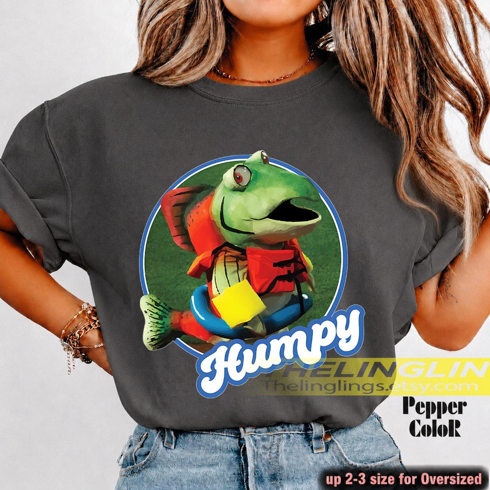 Humpy The Salmon Mascot Unisex T-Shirt, Cute Salmon Tee, Fish Lover Gift, Funny Animal Shirt, Salmon Fishing Top, Funny Meme Shirt RZ 4XL