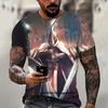 ummer Fashion Templar 3D Printed Street Harajuku Cross TShirt For Men Short Sleeve Vintage