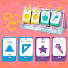 96 Color Geometry Cognitive Learning Education Cards Children'S Early Education Puzzle Thinking Training