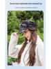 Korean Style Floral Baseball Cap – Women’s Soft Brim Ethnic Design for Autumn/Winter