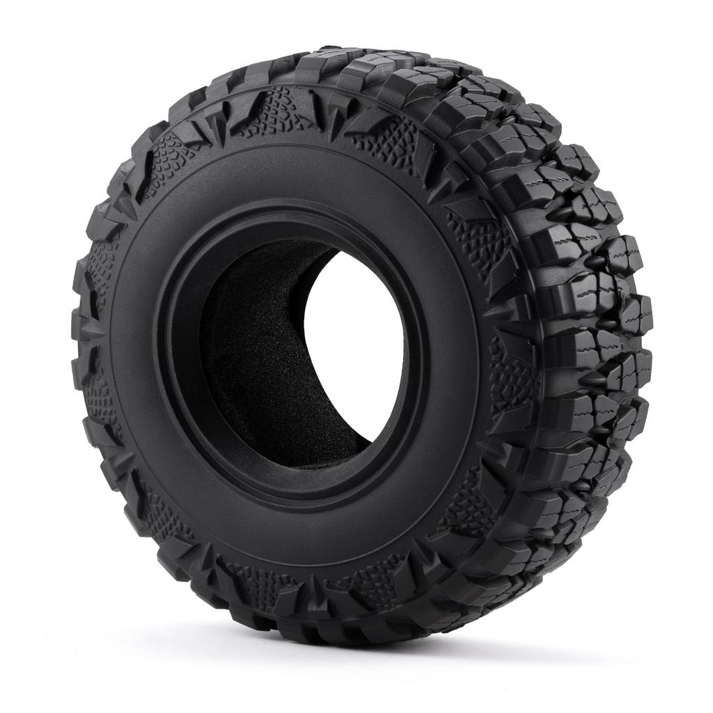 RCMAZO 4PCS 2.2" Crawler Tires with Foam Inserts, 2.2" Mud Terrain Super Grip Soft Sticky Crawler Tires for Axial SCX10 III TRX6 Redcat Gen 8 110 RC