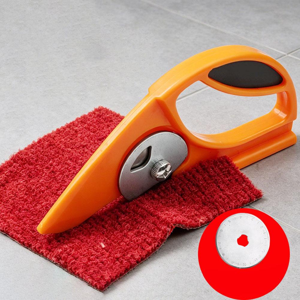Carpet For Cutting Carpet Fabric Paper Nylon Cloth Leather Tape With Rotary Blade Scissors Hand Cutting Tool