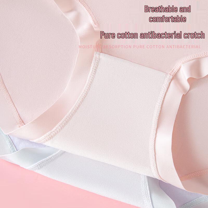 MaoRen Girls' Pure Cotton Breathable Briefs 4-Pack