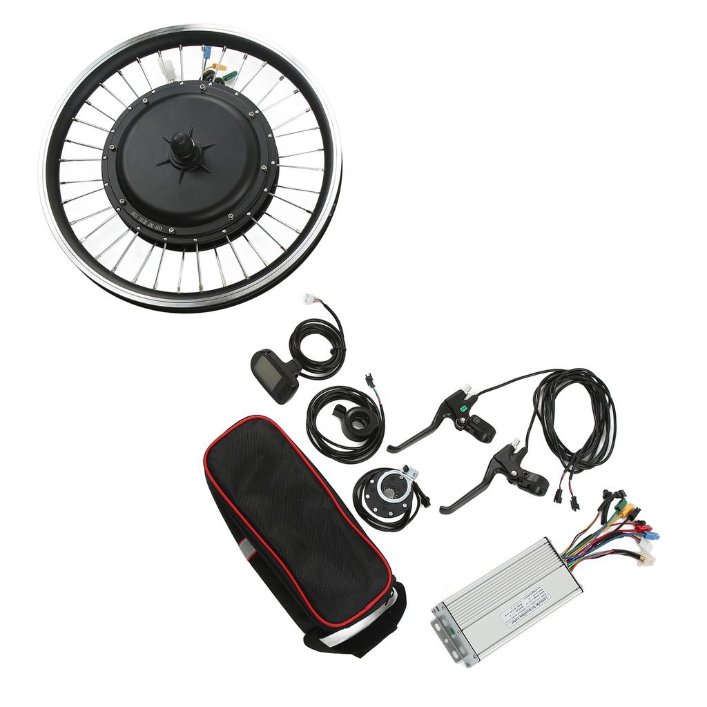 48V 1000W Electric Bike Kit Front Wheel Motor Controller Thumb Throttle Brake Panel LCD5 Display for Mountain Bike