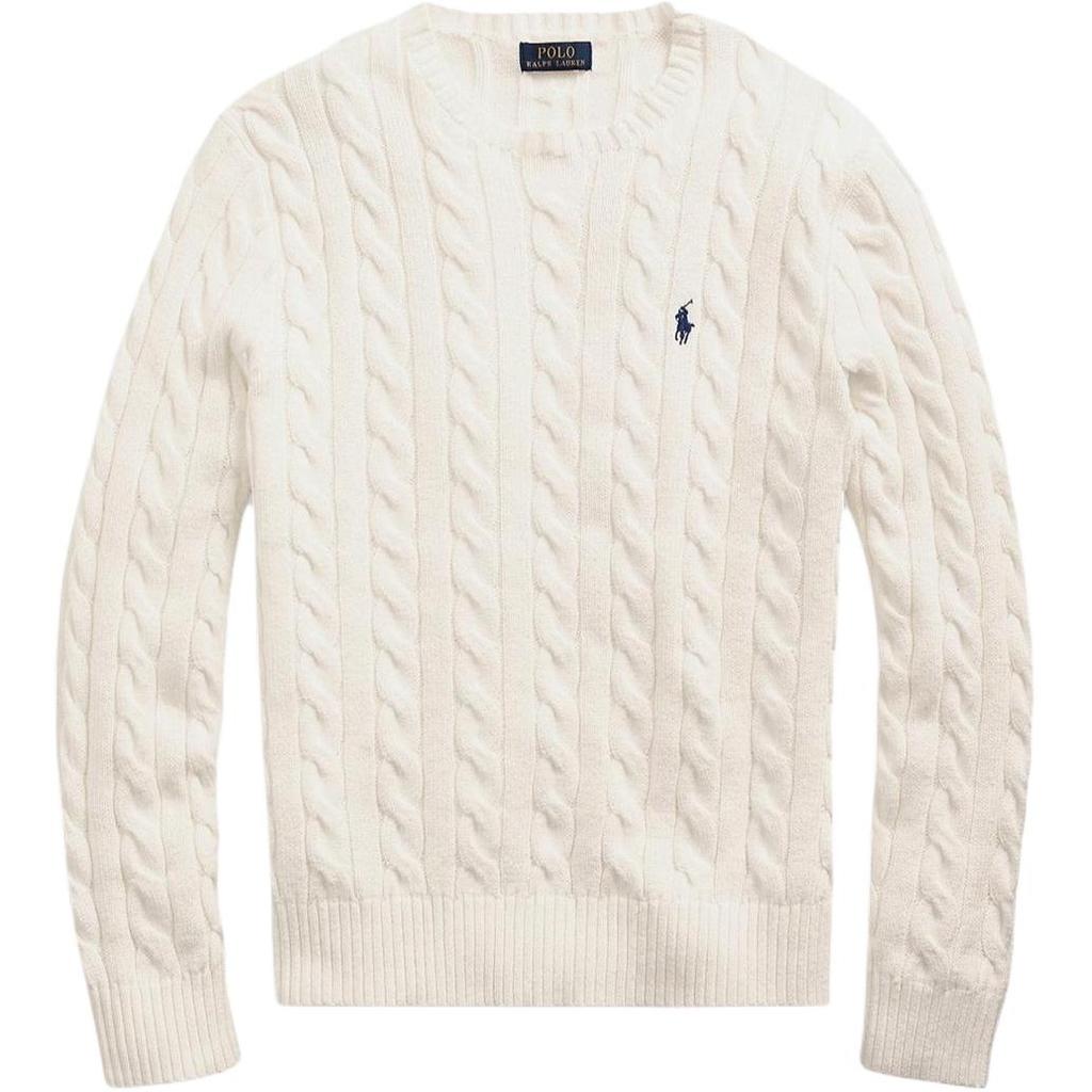 Polo Ralph Lauren Logo Embroidered Cable Knit Jumper 710775885-024