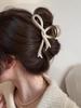 Premium Coffee-Colored Frosted Hairpin - Large All-Match Shark Clip for Elegant Hairstyles