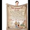 Wisegem Diamond Wedding Throw Blanket Th Anniversary Gift for Couples Parents X Inch Perfect Wedding Blanket for  Years Marriage