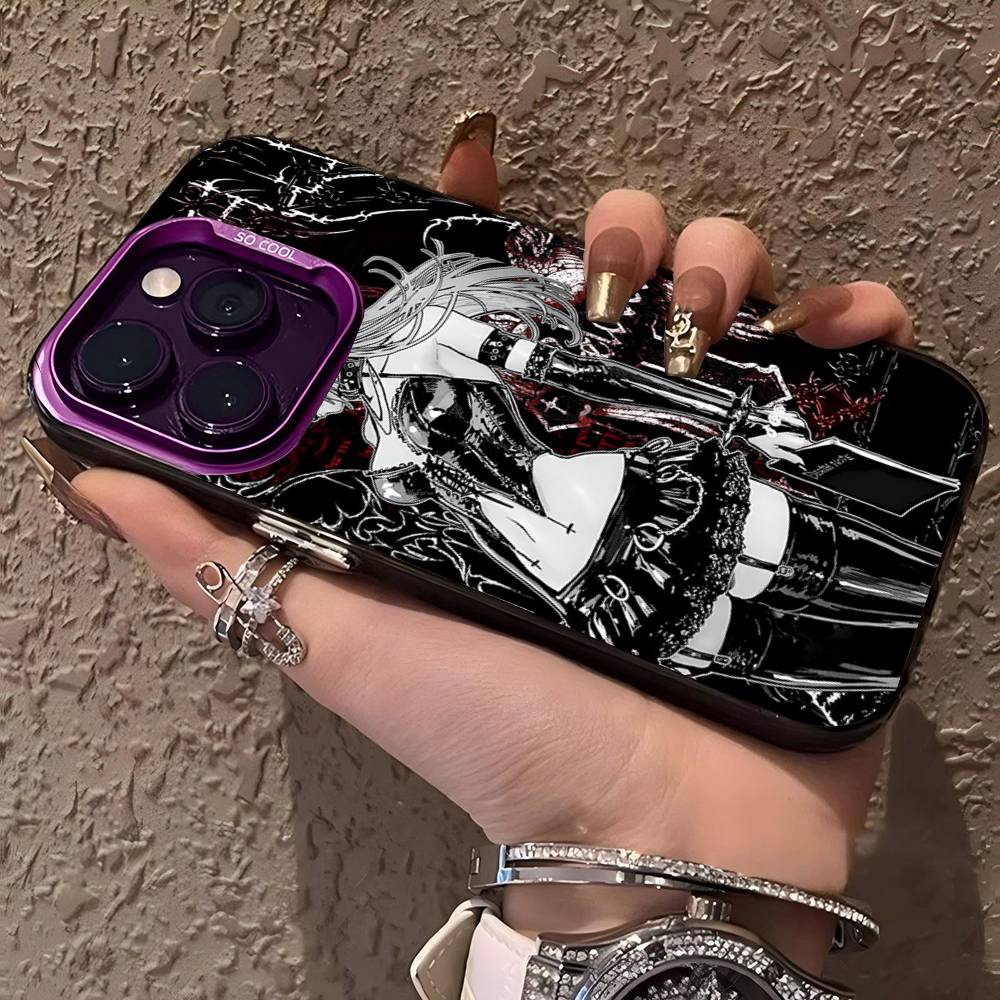 D-Death Note Phone Case Color Silver Shell For LPhone 17 16 16e 15 14 13 12 11 Pro Max Plus