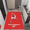 Ronaldo's Iconic Celebration Themed Anti-Slip Rugs - Polyester Home Decor, Suitable for Bedrooms, Living Rooms, Doorways, Studios, and Decorations