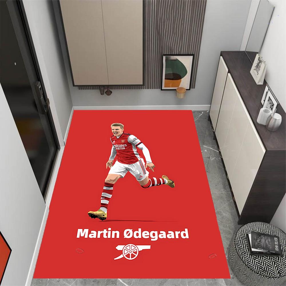 Ronaldo's Iconic Celebration Themed Anti-Slip Rugs - Polyester Home Decor, Suitable for Bedrooms, Living Rooms, Doorways, Studios, and Decorations