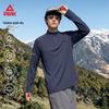PEAK Men's Outdoor Quick-Dry Long Sleeve Half-Zip T-Shirt