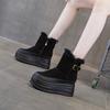 New Thick-soled Snow Boots, Thick-soled Insole Height-increasing Ankle Boots, Casual Women's Shoes